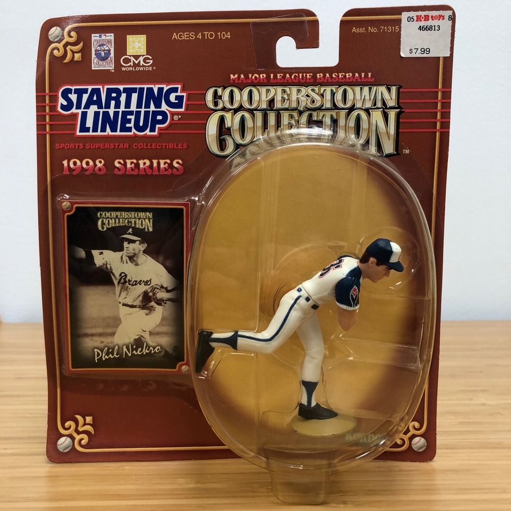 Starting Lineup Phil Niekro Figure White 1998 Cooperstown Braves